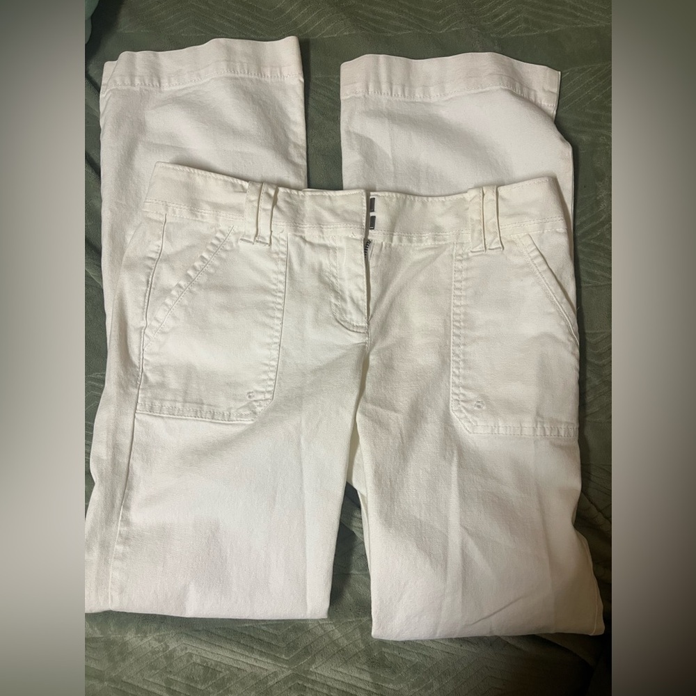 LOFT White bootcut -Leg Jeans